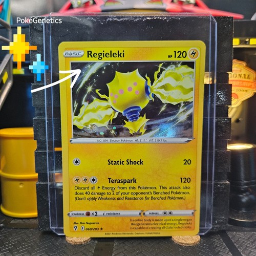 Regieleki HD Swirl Cosmos Holo Promo Evolving Skies Pokémon TCG 060/203 SWSH07