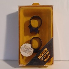 Weaver 78 Tip-off Ring Mount 78 Inch Black Scope Mount New In Orignal Box