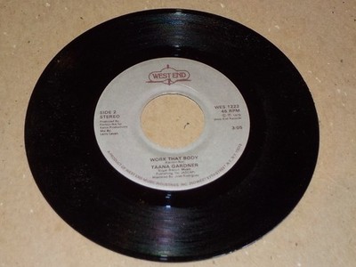 TAANA GARDNER Work That Body/When You Touch Me Rare Vinyl 45 Record VG++