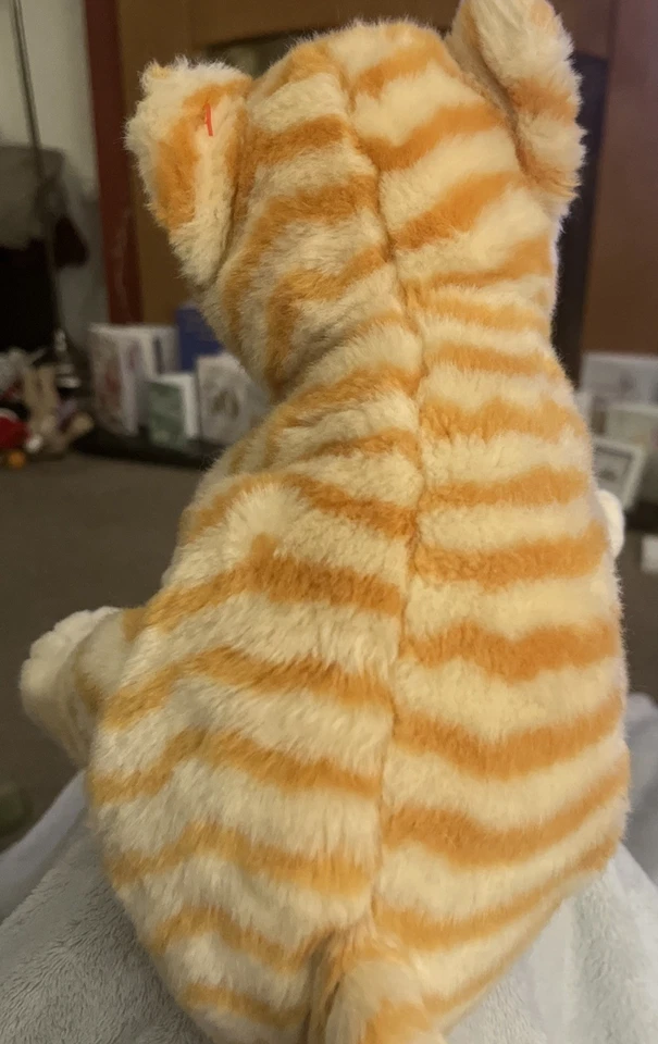 VGC Retired Ty Beanie Buddies Plush Amber the Ginger Cat Immaculate Condition - Image 4 of 4