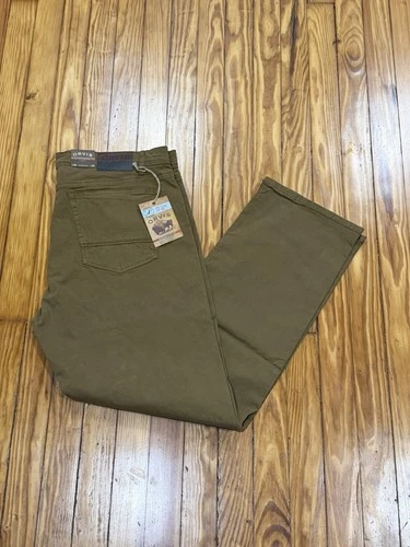 Orvis 1856 Stretch Twill 5 Pocket Pants Mens Brown 40x32 New - product listing photo