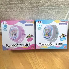 Tamagotchi Uni Prism White Aurora Pink Premium Bandai Limited Color 2 sets