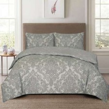 4 Piece Bedding Set Rich Cotton Duvet Quilt Cover with Fitted Sheet & Pillowcase