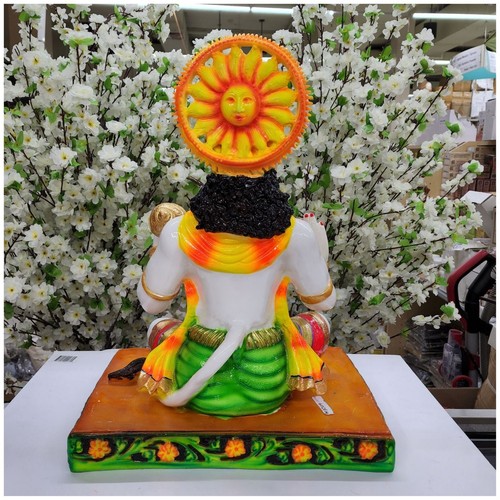 Hanuman Statue Resin Large Hanuman Ji Idol Hindu God of Strength Monkey God Gift - Picture 4 of 5