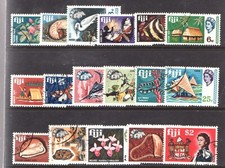 1968 Fiji Sc# 240-56. QEII, Marine Life, Flora, Fauna, Birds. Used set Cv$24.40