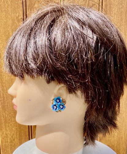 BOUCLES D'OREILLES représentant des fleurs signé AVON BIJOU VINTAGE - Foto 4 di 8