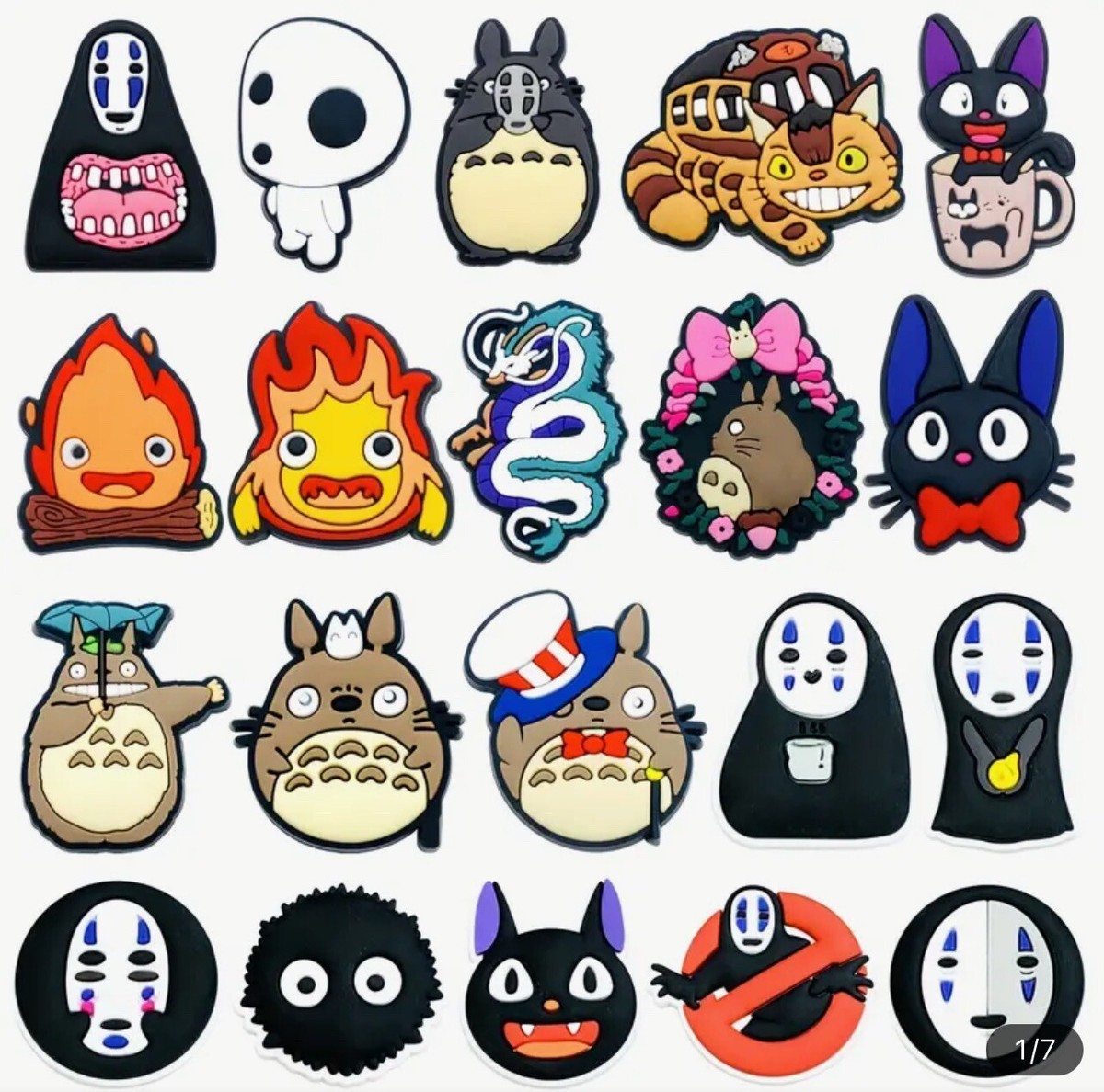 23pcs Ghibli Totoro Spirited Away Miyazaki For Croc Charms Shoe