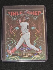 2025 Donruss Baseball Leo De Vries Unleashed Green Xplosion 8/25 Padres RARE