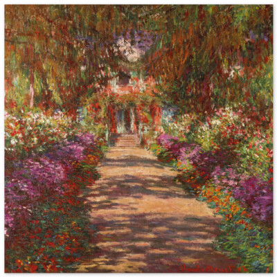 Claude Monet, Weg in Monets Garten in Giverny, Poster