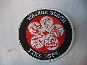 dept patch fire vintage sporting wasaga department jacket sports beach