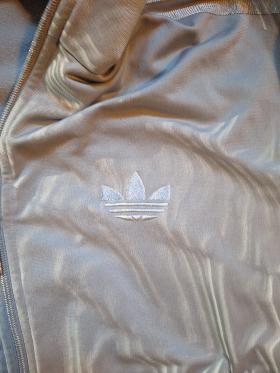 Retro Adidas Originals Firebird Track Top Jacket Grey Gray Size L