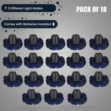 Party Glowz Black Cowgirl Light-Up Cowboy Hat - 3 Mode LED Western Hat 18 Pack
