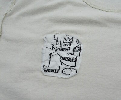 Jean-Michel Basquiat T-Shirt Vintage Embroidered Large off Jean-Michel Basquiat T-Shirt Vintage Embroidered Large off