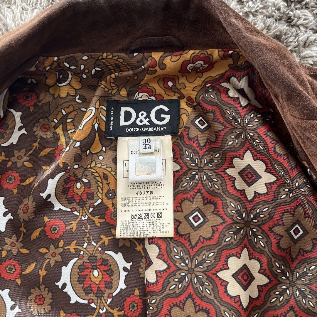 Dolce & Gabbana Jacket Size 44 Brown 100% Leather Medium Men's