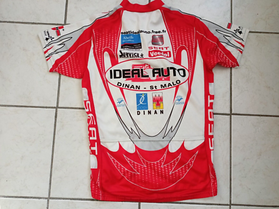 Maillot Cycliste Velo Noret Dinan St Malo Ideal Auto Taille M/3 Tbe