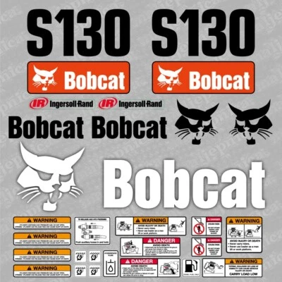 Bobcat S130 Lader Aftermarket Aufkleber / Ersatzaufkleber Set - Bild 1 von 3