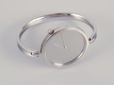 Vivianna Torun Bülow-Hübe for Georg Jensen, steel wristwatch. Model 327.