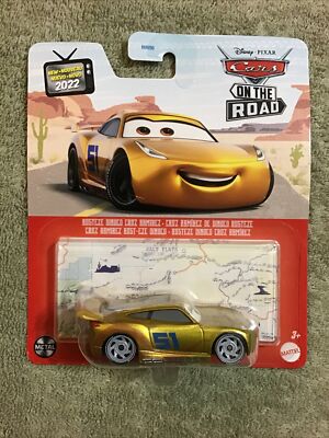 Disney Pixar Cars On he Road CRUZ RAMIREZ #51 Rusreze Dinoco GOLD Metal Series