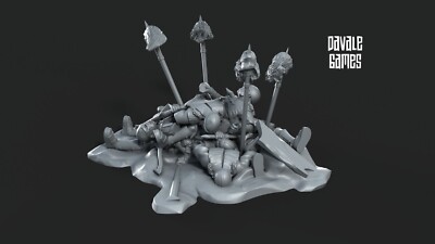 28mm Scatter Terrain Dead Warriors Tabletop Fantasy Wargaming Miniatur DND