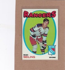 1971-72 TOPPS HOCKEY ROD SEILING #53 RANGERS EX+ *A19013