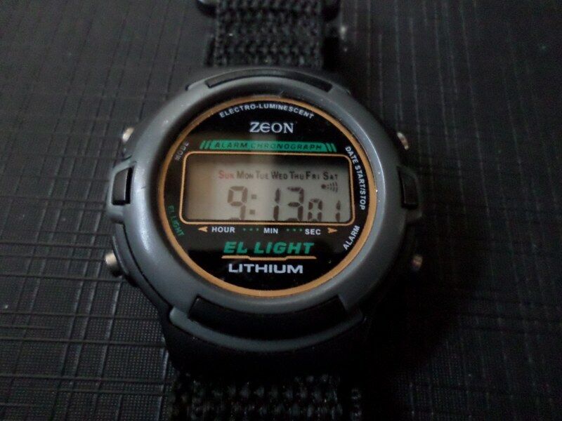 Zeon Alarm Chrono Watch - ZR 15913 Gents LCD Watch (1)