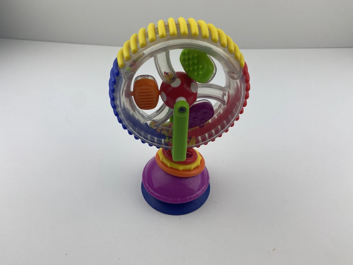 Baby Kid Child Sassy Rainbow Observe Ferris Wheel Rattle Suction High Chair Toy