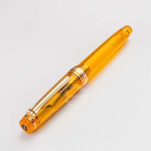 WANCHER × SAILOR 11-8320 size M Fountain pen "amber" professional gear slim 14K - Picture 4 of 7