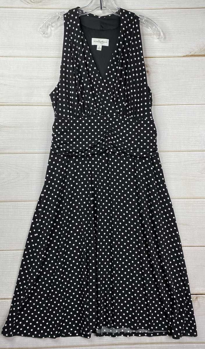 long blue flowy dress Monaco Polka Dot Dress Medium