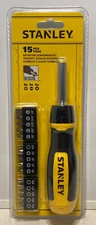 Stanley Multi Bit Ratcheting Screwdriver 15 Piece Set STHT60129 NEW
