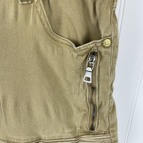 Old Skool Men Khaki Flat Front Casual Outdoor Cargo Short Size 36 - Picture 4 of 13