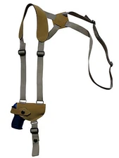 NEW Barsony Natural Tan Leather Shoulder Holster Colt, Browning Mini 22 25 380