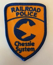 Patch- Vintage Chessie System Railroad Police (C&O, B&O) #22378 -NEW- Free Ship