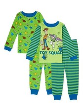 Disney Toy Story 4 PC Long Sleeve Cotton Tight Fit Pajama Set Boy Size 4T 5T