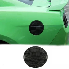Car Filler Fuel Door Tank Gas Cap Cover Trim Carbon Fiber For Ford Mustang 10-14