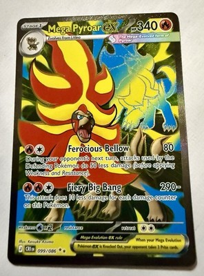 Mega Pyroar ex 099/086 Me04: Chaos Rising Holo