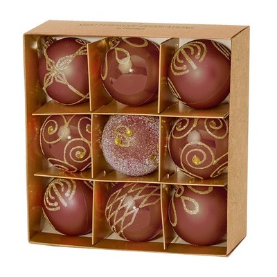 9 pezzi di palline di Natale,60 di decorazioni per palline di Natale