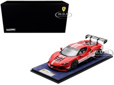 FERRARI 296 GT3 CHALLENGE #32 "LAUNCH VERSION" RED 1/18 BY LOOKSMART LS18RC027