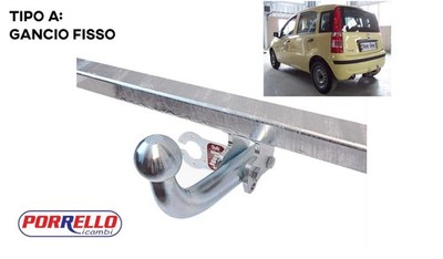 FESTE ANHÄNGERKUPPLUNG FIAT PANDA 169 + ELEKTROSATZ 13 POLIG AB 2003 