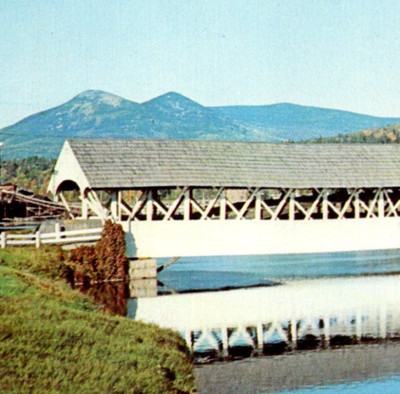 Vintage Postcard Groveton Covered Bridge New Hampshire NH