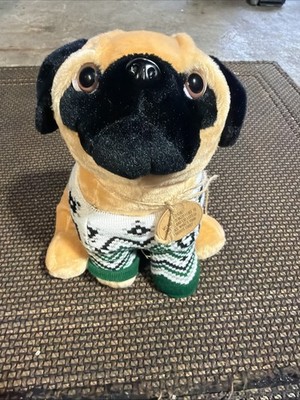 Little Toasties Pug Plush Dog With Microwavable Pouch Heat And Hug.