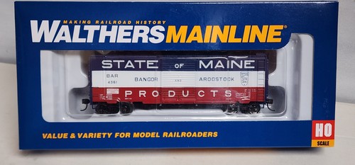 Bangor Aroostook 40' Boxcar 4361 State of Maine Walthers Mainline HO 910-45203 | Zustand: New