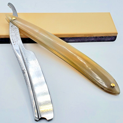 Antique FREDERICK REYNOLDS Straight Razor Cutthroat Rattler 6/8+'' RESTORED HONED
