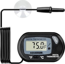 Simple Deluxe LCD Digital Aquarium Thermometer, Reptile Fish Tank Water...