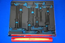 Snap-On NEW Ships FREE 8 Pc Metric T-Shaped/L-Shaped Combination Hex Wrench Set