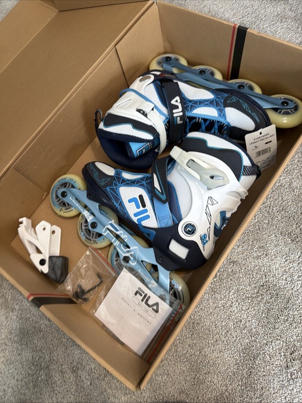 FILA Legacy Pro 84 Inline Skates Rollerblades Fitness Line Men 7/Women 8 EUC
