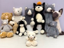 Jellycat Very Rare Retired White Tiny Poppet Kitten With Whiskers, NWOT