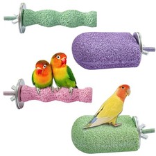 4PCS Bird Beak Grinding Stone,Cage Accessories for Parakeets,Bird Parrot Cage