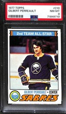 1977 TOPPS #210 GILBERT PERREAULT PSA 8 NM-MT 71849710 