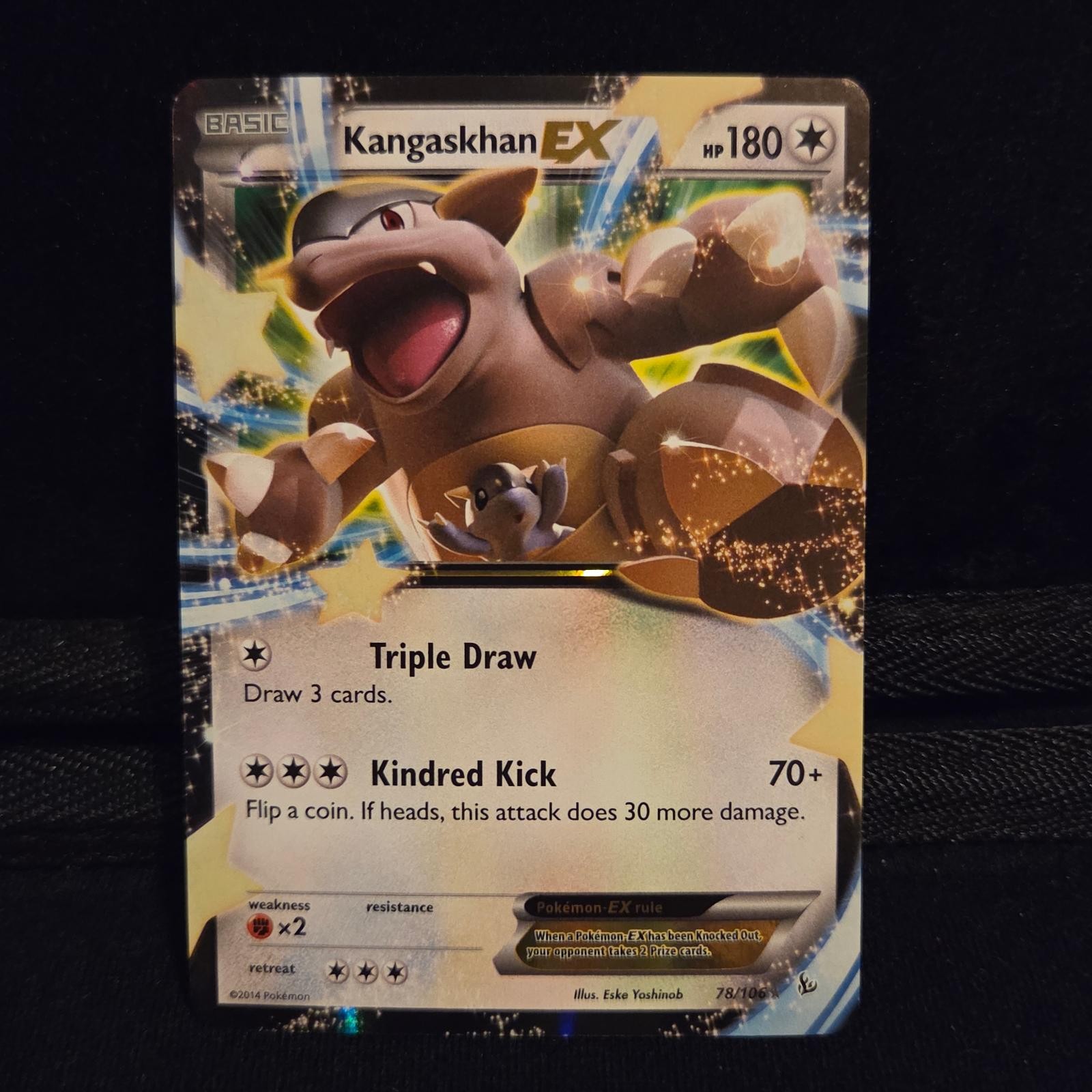 Kangaskhan EX 78/106 Holo EX Rare Flashfire Pokemon Near Mint