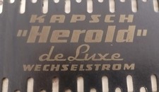 Röhrenradio Rückwand Kapsch Herold de Luxe (5317)